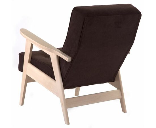 Кресло РЕТРО (беленый дуб / RS 32 - коричневый), изображение 3 | Интернет магазин мебели и декора LifeDekor