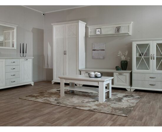 Гостиная «Лорена» со шкафом, Бетон Паин белый, изображение 9 | Интернет магазин мебели и декора LifeDekor