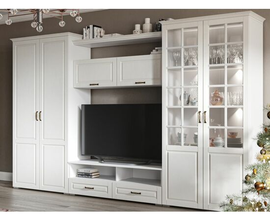 Шкаф «Лацио» 2д, Белый/Белое дерево, изображение 4 | Интернет магазин мебели и декора LifeDekor