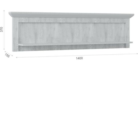Гостиная «Лорена» со шкафом, Бетон Паин белый, изображение 10 | Интернет магазин мебели и декора LifeDekor