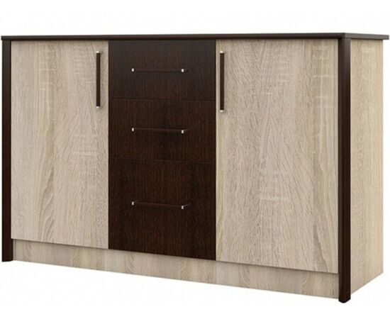 Комод «Эшли» 136, Венге/сонома | Интернет магазин мебели и декора LifeDekor