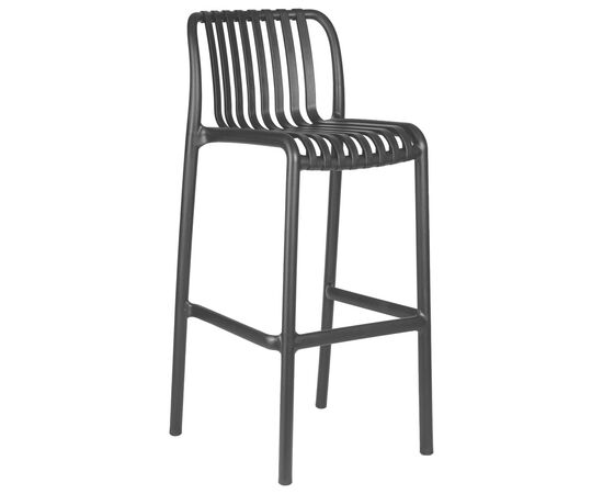 Набор 3 шт Стул барный DOBRIN CHLOE BAR, черный, Вариант: чёрный, изображение 2 | Интернет магазин мебели и декора LifeDekor
