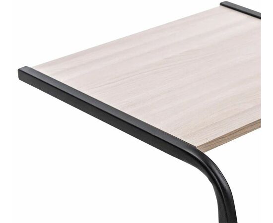 Подкатной стол СЛКС-6 (каркас черный/ясень шимо светлый), изображение 3 | Интернет магазин мебели и декора LifeDekor