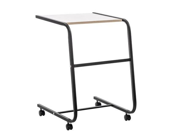 Подкатной стол СЛКС-6 (каркас черный/ясень шимо светлый) | Интернет магазин мебели и декора LifeDekor