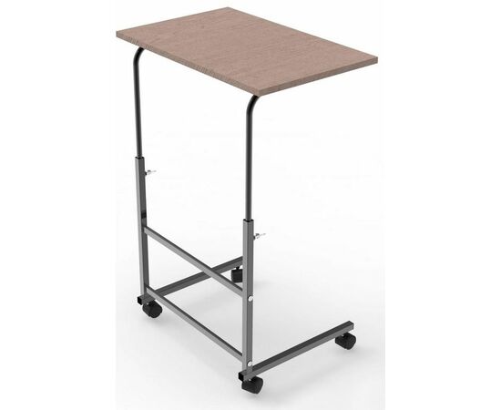 Подкатной стол СЛКС-4 (каркас черный/ясень шимо темный) | Интернет магазин мебели и декора LifeDekor