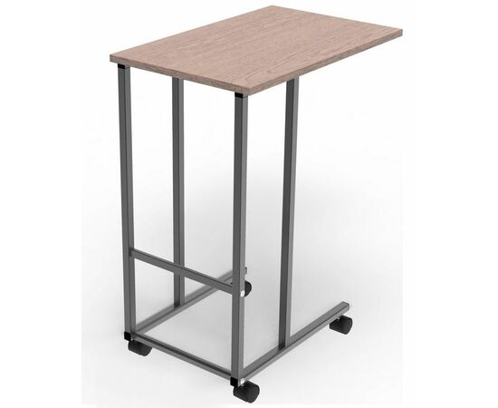 Подкатной стол СЛКС-3 (каркас черный/ясень шимо темный) | Интернет магазин мебели и декора LifeDekor