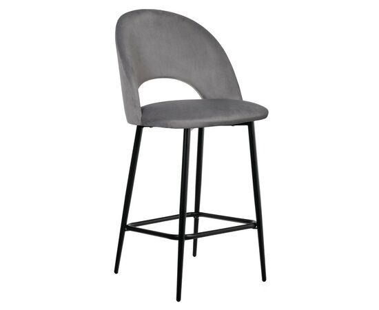 Стул полубарный Leo темно-серый | Интернет магазин мебели и декора LifeDekor