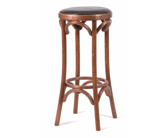 Табурет барный 750 Венский мягкий (средний тон, экокожа коричневая), изображение 2 | Интернет магазин мебели и декора LifeDekor