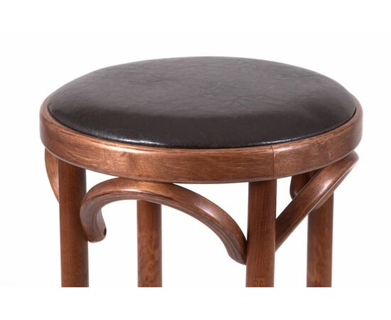 Табурет барный 750 Венский мягкий (средний тон, экокожа коричневая), изображение 3 | Интернет магазин мебели и декора LifeDekor