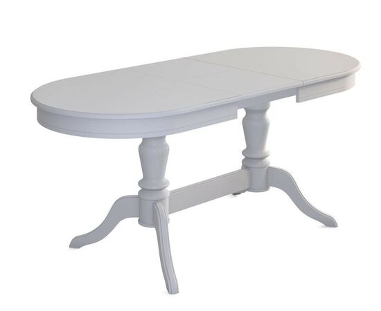 Стол обеденный овальный раздвижной Орфей-2 (Белый), изображение 2 | Интернет магазин мебели и декора LifeDekor
