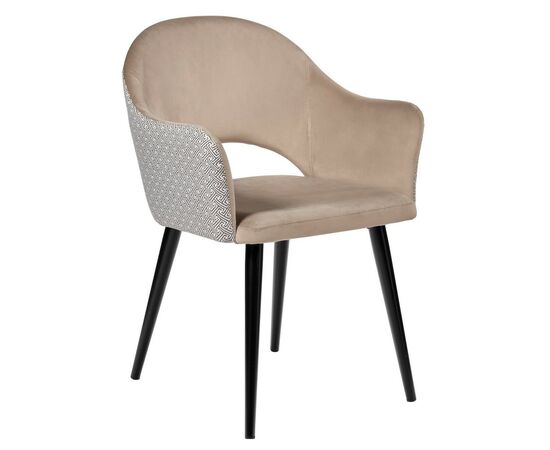 Стул Bruno латте с жаккардом | Интернет магазин мебели и декора LifeDekor