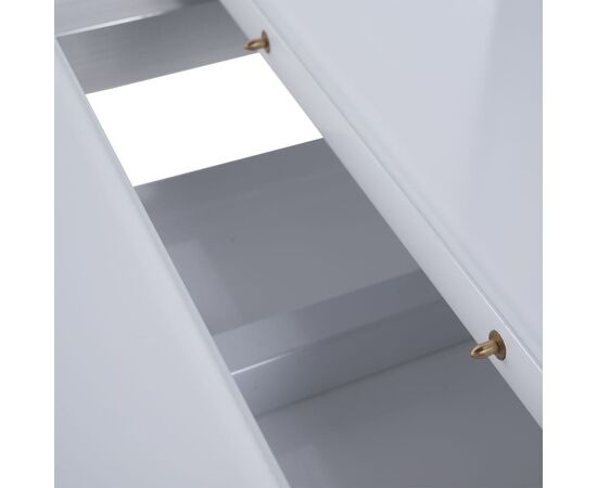 Стол обеденный раскладной T-904 Vision (1200-1500x800x760) Clear White Glass/White High Gloss (супербелое глянцевое), изображение 10 | Интернет магазин мебели и декора LifeDekor