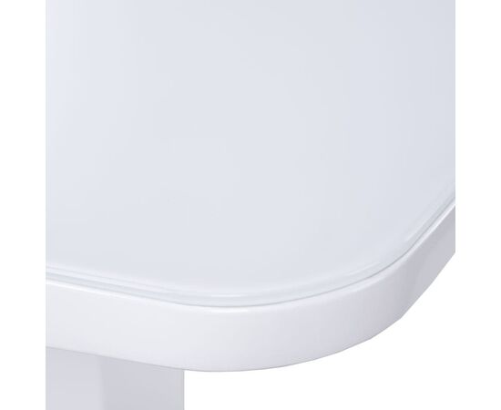 Стол обеденный раскладной T-904 Vision (1200-1500x800x760) Clear White Glass/White High Gloss (супербелое глянцевое), изображение 7 | Интернет магазин мебели и декора LifeDekor