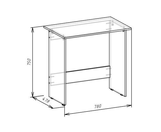Компьютерный стол Умный Белый, изображение 3 | Интернет магазин мебели и декора LifeDekor