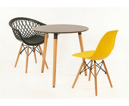 Стол круглый 02-TD/d-80 Верди (GREY 21), изображение 3 | Интернет магазин мебели и декора LifeDekor