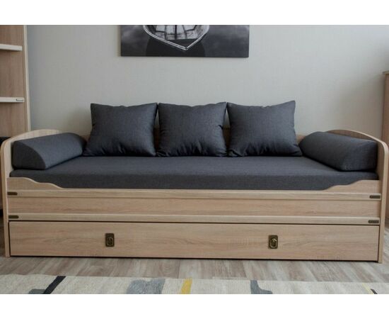 Кровать-тахта «Валенсия» (основание ЛДСП), Дуб сонома, изображение 8 | Интернет магазин мебели и декора LifeDekor