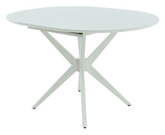 Стол «Сидней СВ» стекло белое, каркас белый, изображение 4 | Интернет магазин мебели и декора LifeDekor