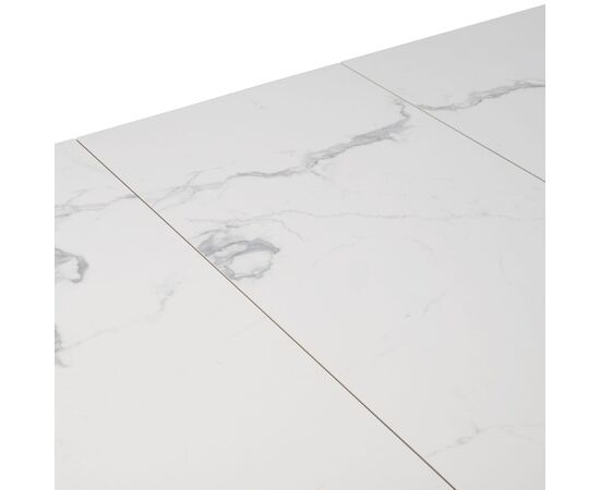 Стол обеденный раскладной T7055 Bruno (1800-2250x900x760) Ceramic (серая глянцевая керамика/черный матовый), изображение 12 | Интернет магазин мебели и декора LifeDekor