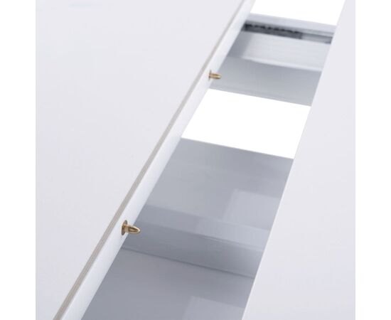 Стол обеденный раскладной T-904 Vision (1200-1500x800x760) Ceramic/Satin White Gloss, Размер стола: 1200-1500x800x760, изображение 8 | Интернет магазин мебели и декора LifeDekor