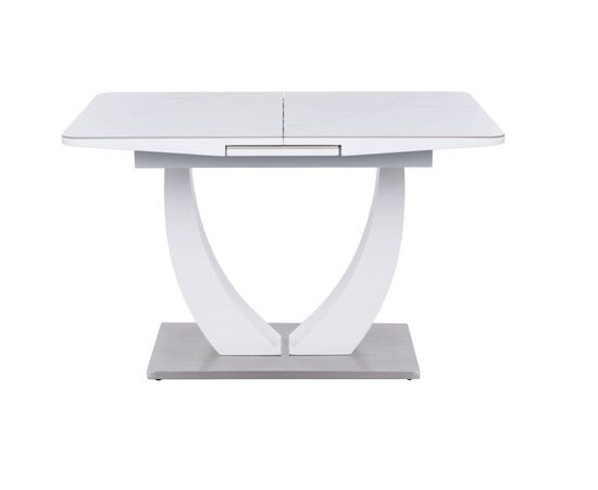 Стол обеденный раскладной T-904 Vision (1200-1500x800x760) Ceramic/Satin White Gloss, Размер стола: 1200-1500x800x760, изображение 14 | Интернет магазин мебели и декора LifeDekor