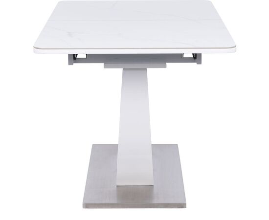 Стол обеденный раскладной T-904 Vision (1200-1500x800x760) Ceramic/Satin White Gloss, Размер стола: 1200-1500x800x760, изображение 15 | Интернет магазин мебели и декора LifeDekor