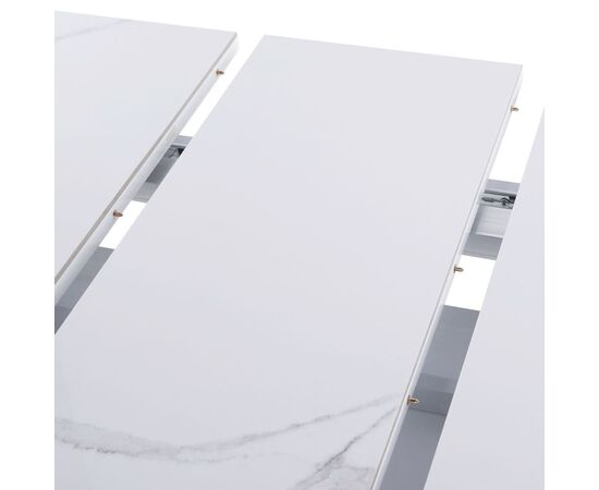 Стол обеденный раскладной T-904 Vision (1200-1500x800x760) Ceramic/Satin White Gloss, Размер стола: 1200-1500x800x760, изображение 7 | Интернет магазин мебели и декора LifeDekor