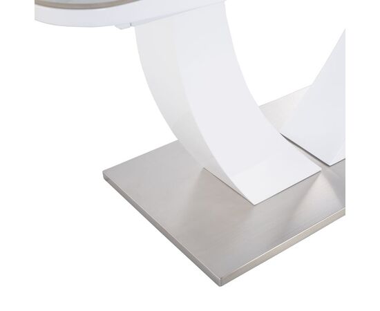 Стол обеденный раскладной T-904 Vision (1600-2000x900x760) Ceramic/Satin White Gloss (керамика / белый глянцевый сатин), Размер стола: 1600-2000x900x760, изображение 13 | Интернет магазин мебели и декора LifeDekor