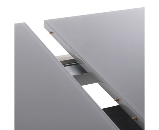 Стол обеденный раскладной T-904 Vision (1600-2000x900x760) Satin Light Grey (Серое глянцевое стекло), изображение 10 | Интернет магазин мебели и декора LifeDekor