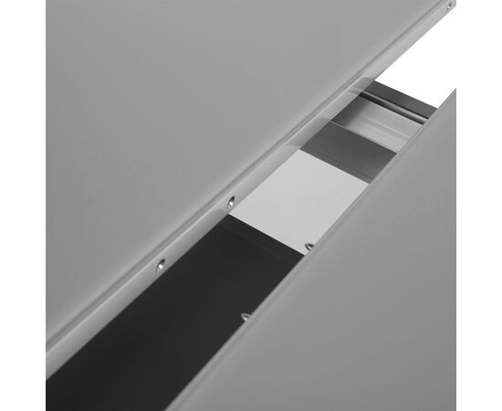 Стол обеденный раскладной T-904 Vision (1600-2000x900x760) Satin Light Grey (Серое глянцевое стекло), изображение 12 | Интернет магазин мебели и декора LifeDekor