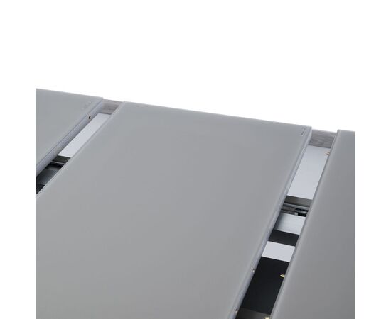 Стол обеденный раскладной T-910 (1400-1800x850x760) Light Grey (серое матовое стекло/серый лак), изображение 3 | Интернет магазин мебели и декора LifeDekor