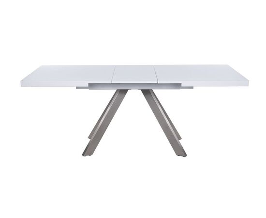 Стол обеденный раскладной T-910 (1400-1800x850x760) White (белое матовое стекло/белый лак), изображение 14 | Интернет магазин мебели и декора LifeDekor