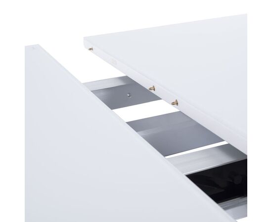 Стол обеденный раскладной T-910 (1400-1800x850x760) White (белое матовое стекло/белый лак), изображение 6 | Интернет магазин мебели и декора LifeDekor