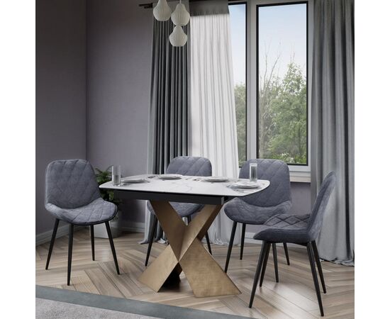 Стол обеденный раскладной T7703-1216 Nesta (1200-1600x800x760) Copper/copper, изображение 17 | Интернет магазин мебели и декора LifeDekor