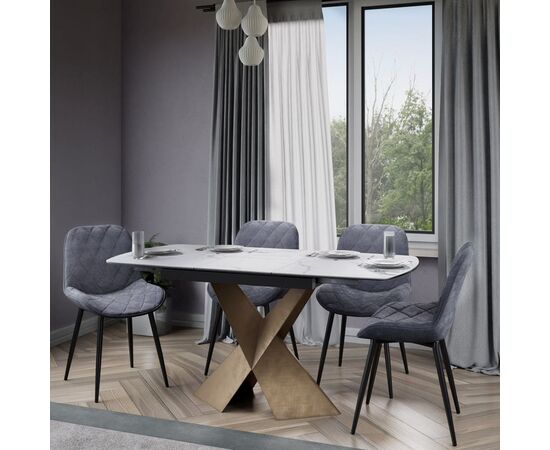 Стол обеденный раскладной T7703-1216 Nesta (1200-1600x800x760) Copper/copper, изображение 18 | Интернет магазин мебели и декора LifeDekor