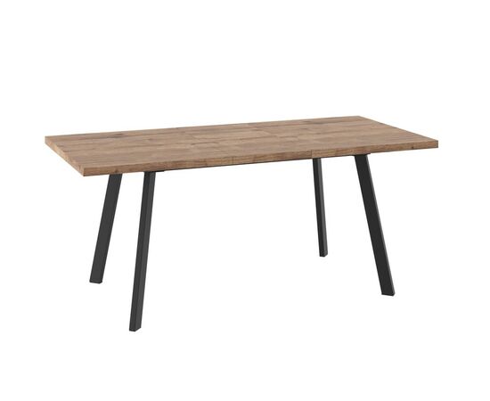 Стол Борг-140 Дуб Веллингтон/черный, изображение 2 | Интернет магазин мебели и декора LifeDekor