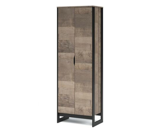 Шкаф «Стокгольм» 2дв, Дуб гранж песочный/Железный камень | Интернет магазин мебели и декора LifeDekor