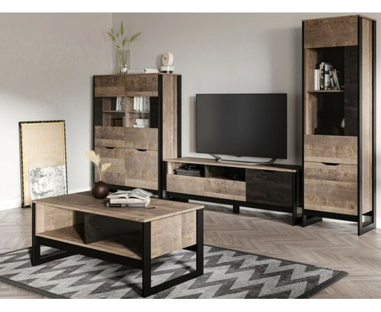 Гостиная «Стокгольм-2», Дуб гранж песочный/железный камень | Интернет магазин мебели и декора LifeDekor