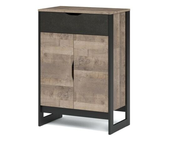 Комод «Стокгольм» 2д1ящ, Дуб гранж песочный/Железный камень | Интернет магазин мебели и декора LifeDekor