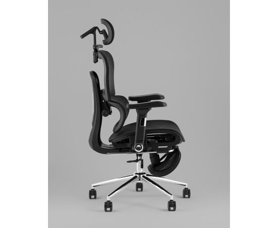 Кресло офисное TopChairs Stich с оттоманкой, черный, изображение 6 | Интернет магазин мебели и декора LifeDekor