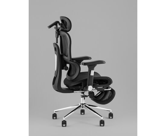 Кресло офисное TopChairs Stich с оттоманкой, черный, изображение 8 | Интернет магазин мебели и декора LifeDekor