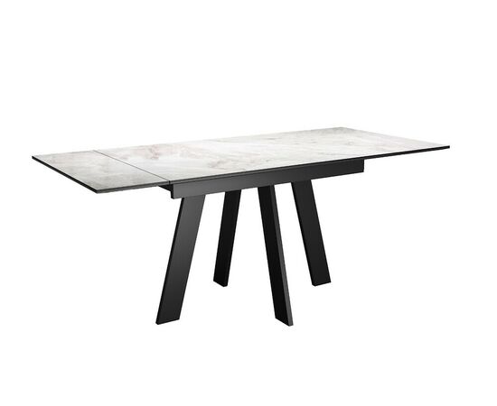 Стол DikLine DKM110 Керамика Italian Grey (глянец серый)/подстолье черное, изображение 5 | Интернет магазин мебели и декора LifeDekor