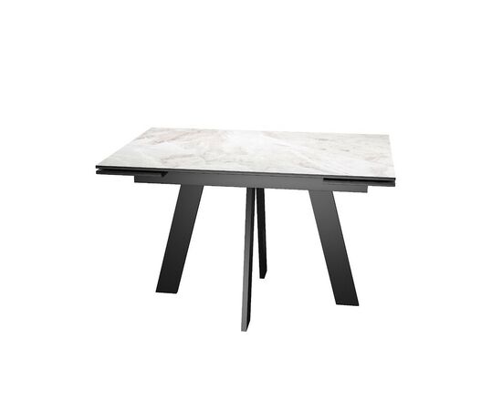 Стол DikLine DKM110 Керамика Italian Grey (глянец серый)/подстолье черное, изображение 4 | Интернет магазин мебели и декора LifeDekor