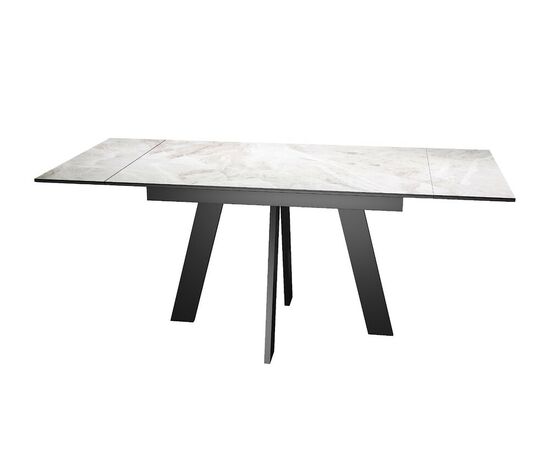 Стол DikLine DKM110 Керамика Italian Grey (глянец серый)/подстолье черное, изображение 6 | Интернет магазин мебели и декора LifeDekor