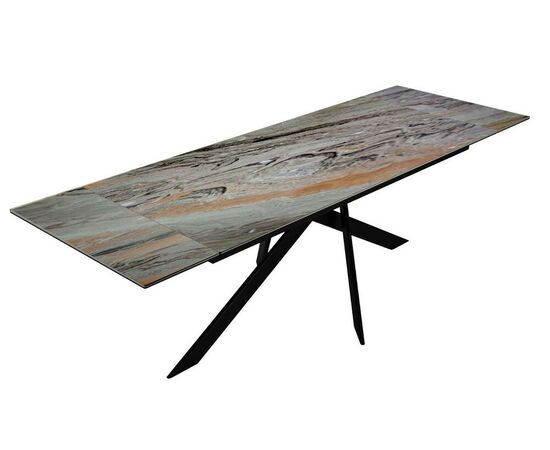 Стол DikLine EKX160, Керамика Venetian Brown Light глянец (К4), опоры черные (2 уп.), изображение 7 | Интернет магазин мебели и декора LifeDekor