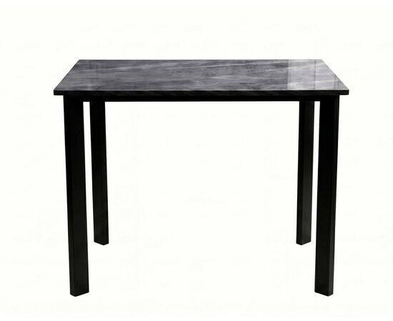 Стол DikLine DKT90 Керамика серый глянец (italian middle grey)/подстолье черное/опоры черные, изображение 3 | Интернет магазин мебели и декора LifeDekor