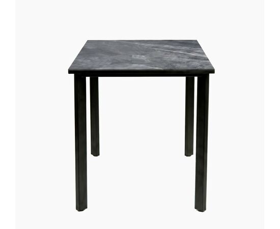 Стол DikLine DKT90 Керамика серый глянец (italian middle grey)/подстолье черное/опоры черные, изображение 2 | Интернет магазин мебели и декора LifeDekor