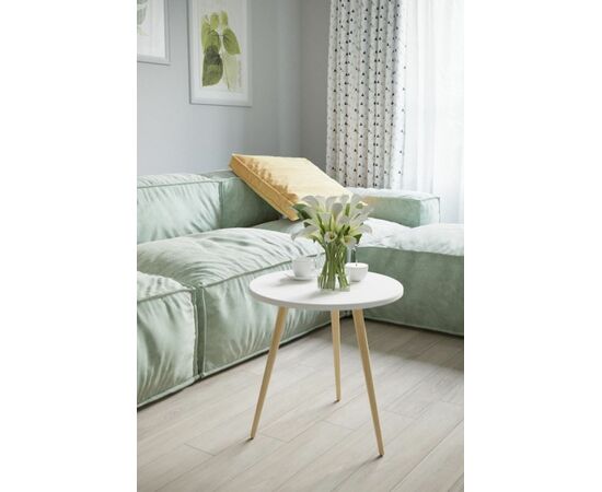 Стол журнальный "Бекс 450" (Белый), изображение 3 | Интернет магазин мебели и декора LifeDekor