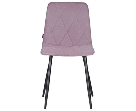 Набор 4 шт Стул обеденный DOBRIN CHILLY ROMBO, Лавандовый Simple 48, основание черное, Вариант: Лавандовый Simple 48, основание черное, изображение 7 | Интернет магазин мебели и декора LifeDekor