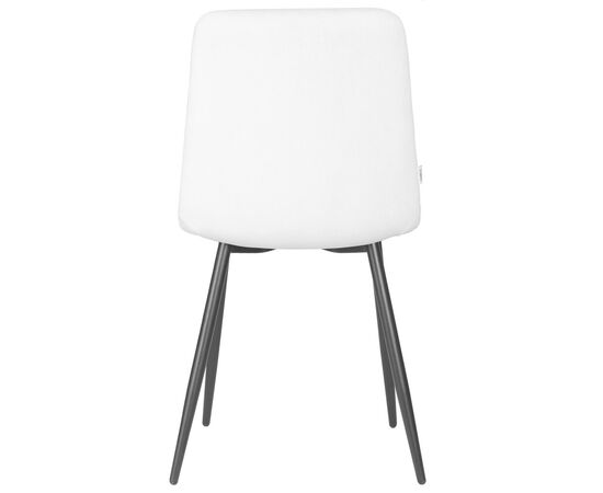 Стул обеденный DOBRIN CHILLY ROMBO, Светло-серый Simple 29, основание черный, Вариант: Светло-серый Simple 29, основание черный, изображение 5 | Интернет магазин мебели и декора LifeDekor