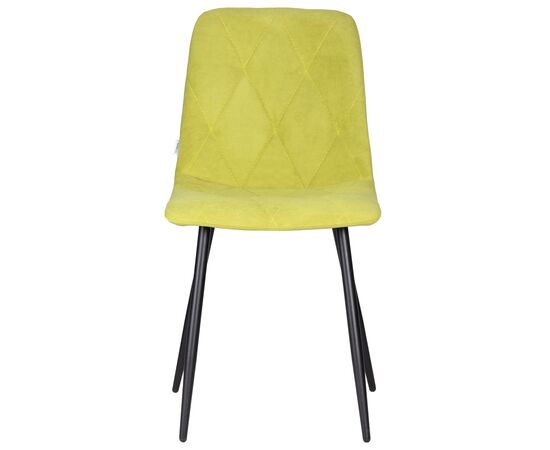 Набор 4 шт Стул обеденный DOBRIN CHILLY ROMBO, Лайм Simple 14, основание черное, Вариант: Лайм Simple 14, основание черное, изображение 7 | Интернет магазин мебели и декора LifeDekor